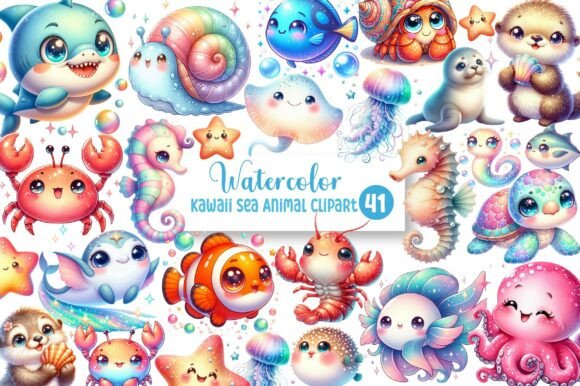 Download Kawaii Sea Animal Clipart - Premium Resources