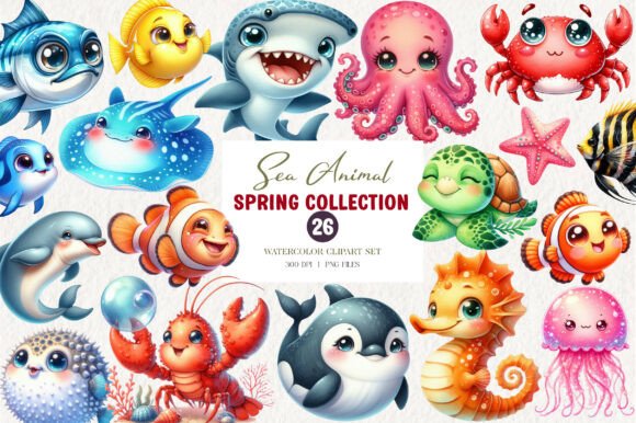 Download Kawaii Sea Animal Clipart - Premium Resources